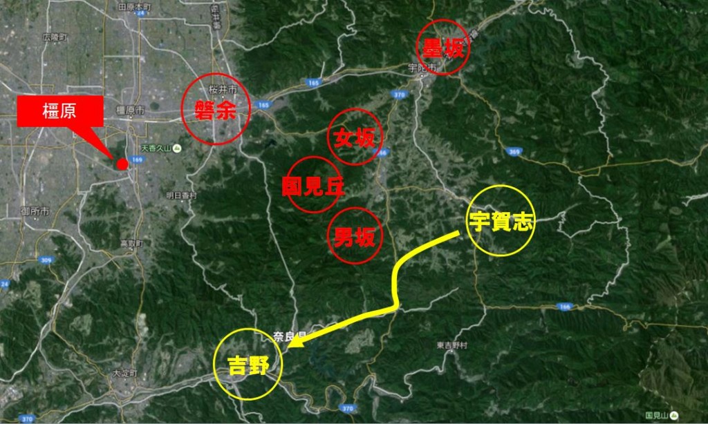 吉野巡察地図